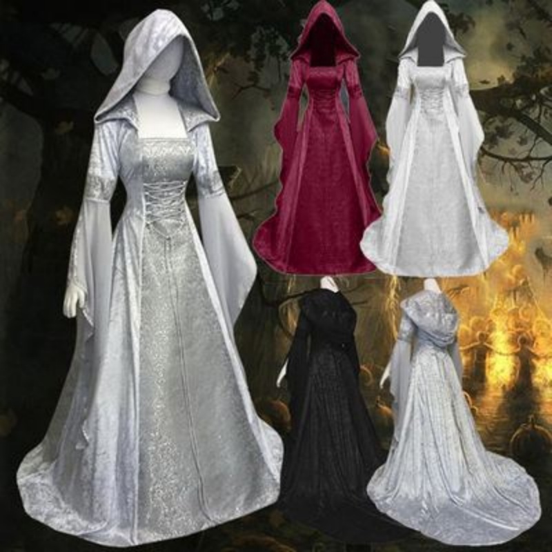 Wedding Dress - 여성용 코스프레 의상, 중세풍 레트로 스타일