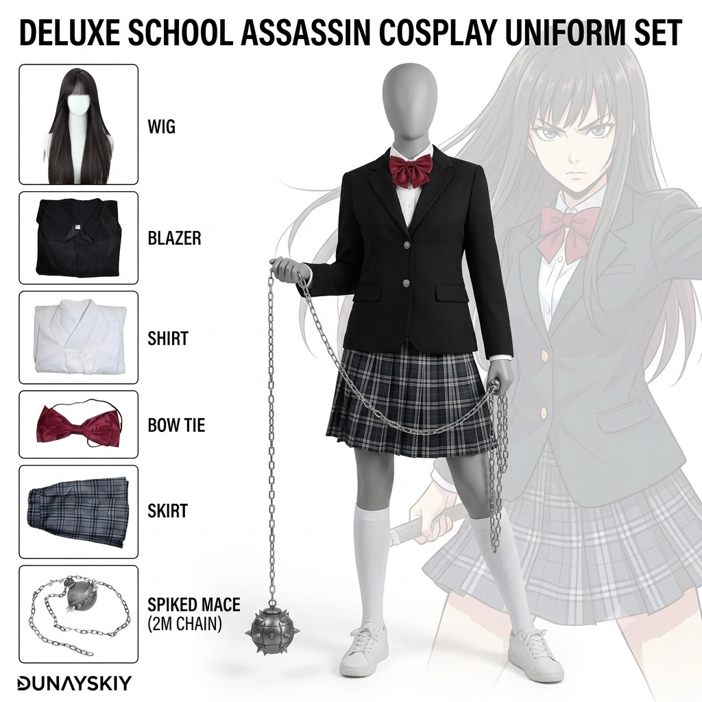 Formal Skirt - Gogo Yubari 블랙 JK 스커트 유니폼