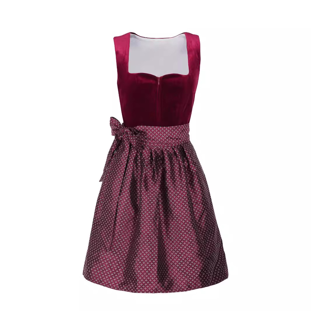 Midi Dress - 카니발 옥토버페스트 맥주 여장 여성 디른들