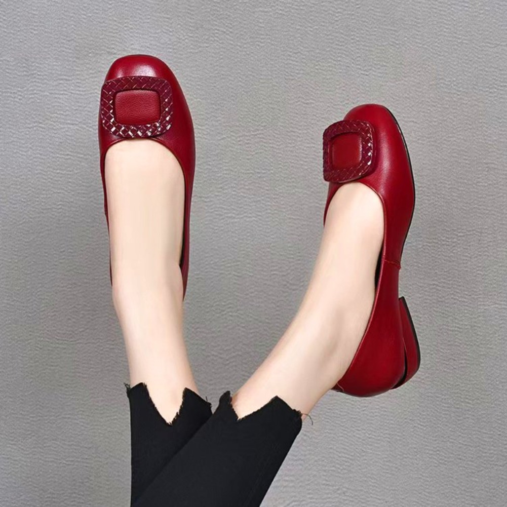 Womens Heels - 부드러운 가죽 소재, 소 힘줄을 사용한