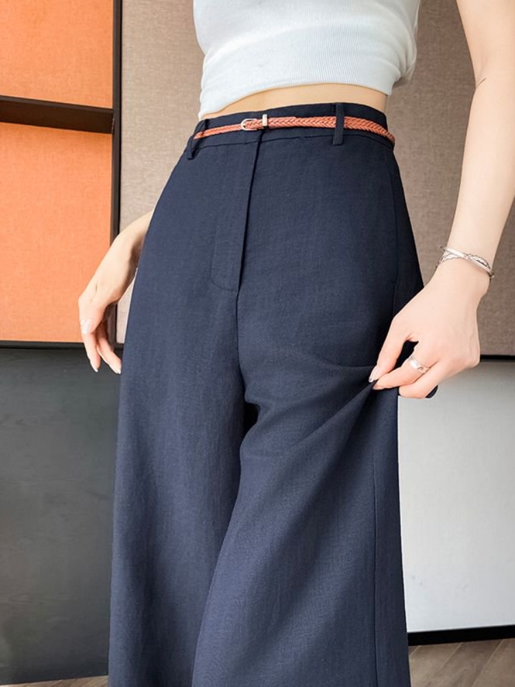 하이웨이스트 네로우컷 린넨 코튼 와이드 레그 팬츠 여성 - Tailored Trouser Wide 리뷰 및 가격