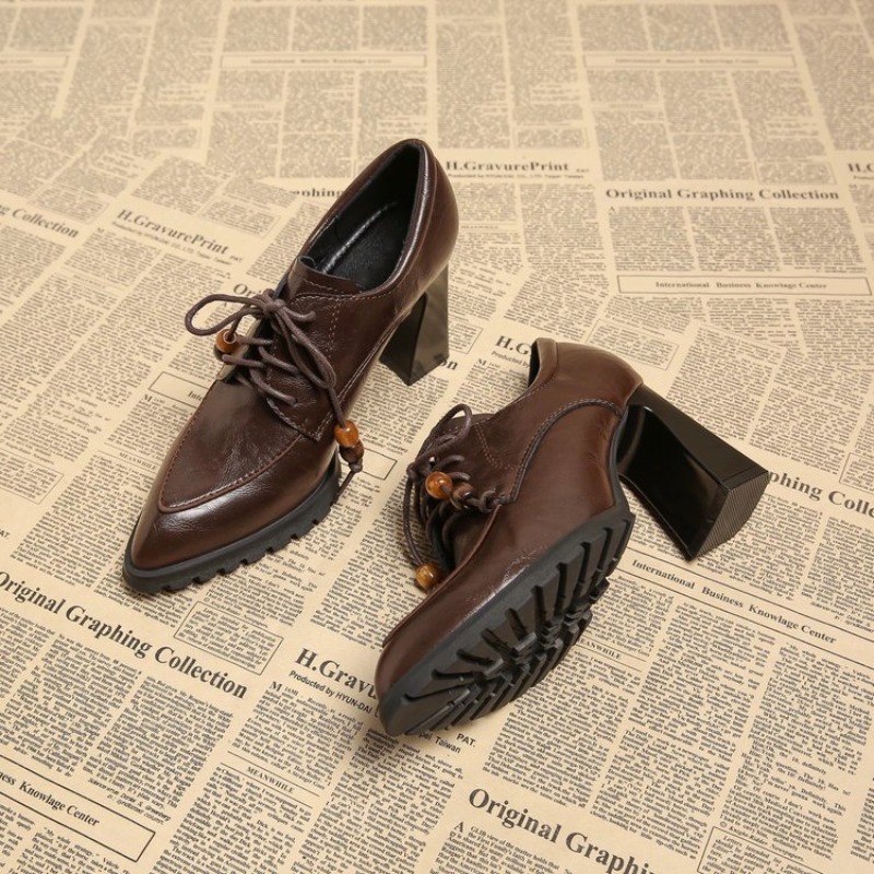 프렌치 딥 마우스 블록 힐 싱글 슈즈 2026 봄/가을 - Pump Heel Block 리뷰 및 가격