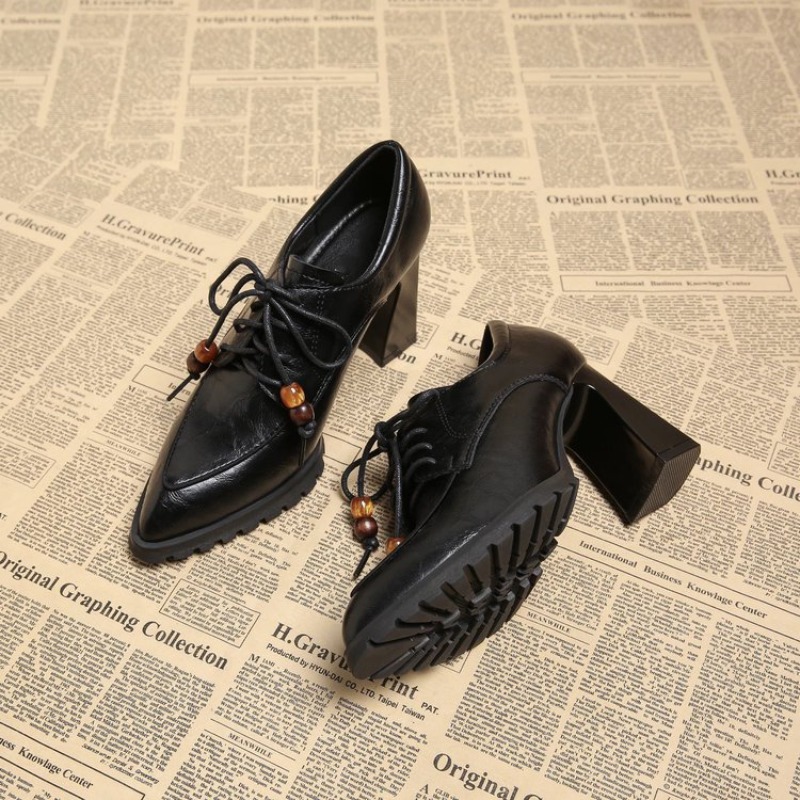 프렌치 딥 마우스 블록 힐 싱글 슈즈 2026 봄/가을 - Pump Heel Block 리뷰 및 가격