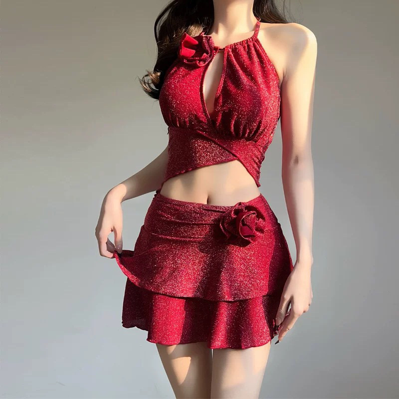 신상품 2피스 비키니 세트 여성 한국 스타일 퓨어 데지 - Womens Suit 리뷰 및 가격