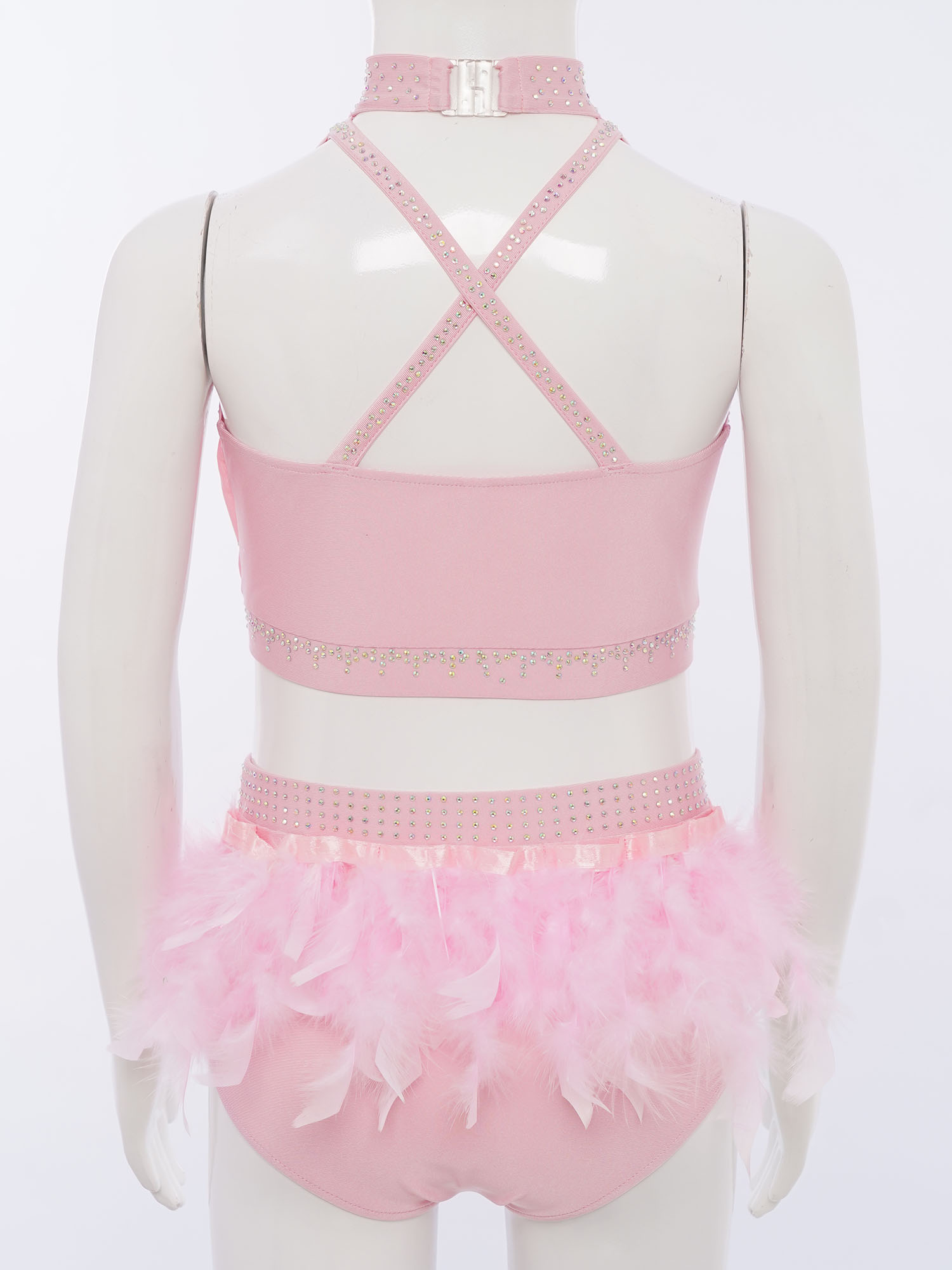 2Pcs 어린이 소녀 라틴 재즈 댄스 복장 반짝 이는  - Formal Skirt 리뷰 및 가격
