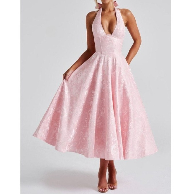 디피타운 여성용 우아한 이브닝 파티 드레스, 홀터 V넥 - Women'S Red Formal Wear 리뷰 및 가격