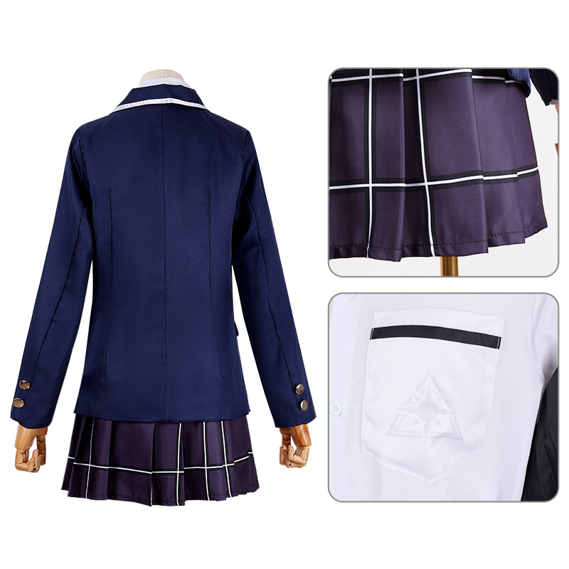 애니메이션에서 영감을 받은 해군 스타일의 교복 블레이저 - Womens Blazer 리뷰 및 가격